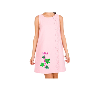 Custom Casual Spring Summer Simple Midi Embroidered <b>Sequin</b> Dress with O-Neck <b>Sequin</b> Patches Breathable & Sustainable <b>Fabric</b> - Product Image 4