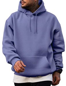 Wholesale Men Hoodie Sweatshirts Custom Logo Heavyweight Unisex Eco-Friendly Breathable Pullover Hoodie Regular Fit Solid Colour - Product Image 2