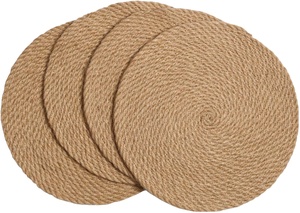 Tapis de table en jute réutilisables de vente chaude Sets de table recyclables et écologiques pour les fournitures d'hôtel au Bangladesh - Product Image 4