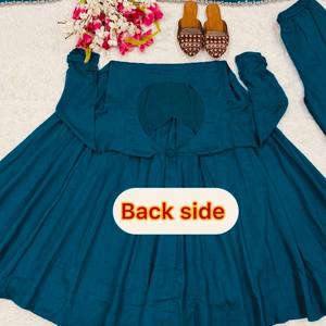 Vestido de Fiesta TENNECY para Mujer, Nuevo Diseño, Bordado de Seda Vichitra, Sin Arrugas, Secado Rápido, Largo hasta el Tobillo, Estilo Elegante - Product Image 6