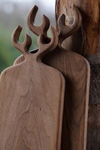 Handmade Walnut Cutting Board <b>Set</b>, Rustic Wooden Serving Board, Artisan <b>Cheese</b> Board, Modern Kitchen Decor, Charcuterie Board Gi - Product Image 3