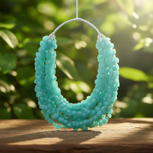 Perles en amazonite naturelle verte et bleue, forme cœur, facettées, gouttelettes, 8mm-12mm, fil de pierres précieuses pour la fabrication de bijoux, vente en gros - Product Image 3