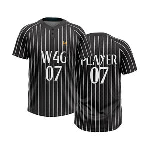 Camisetas de Béisbol Personalizadas Transpirables de Talla Grande para Hombre, con 2 Botones, Logotipo Impreso por Transferencia de Calor, Alta Calidad, Absorción de Humedad - Product Image 3