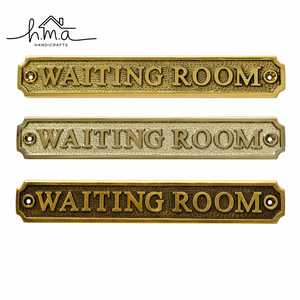 Letrero de Puerta Estilo Vintage de Latón para Cuarto de Hombre, Placa Decorativa de Pared Estilo Antiguo, Letrero Retro de Latón para Bar en Casa o Garaje - Product Image 2