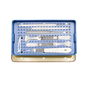 Kit de chirurgie ophtalmique de haute qualité pour le traitement du chalazion, 8 pièces, instruments chirurgicaux manuels en acier inoxydable pour microchirurgie oculaire - Product Image 1
