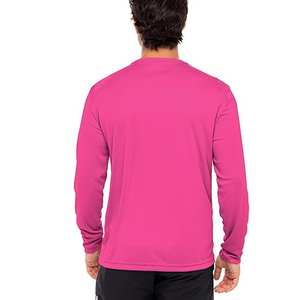 High Quality Cotton Long Sleeve Tee Men Plain Casual Crew Neck Shirt Custom Logo OEM ODM Supplier - Product Image 3