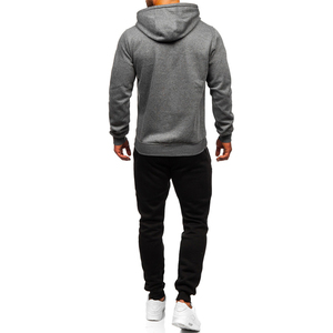 Survêtement pour homme de haute qualité 100% coton, impression de logo personnalisée, jogging pour homme, ensemble de survêtement d'hiver personnalisé en deux pièces - Product Image 5
