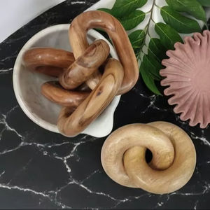 Chaîne décorative en bois, style ferme rustique, décoration de chaîne en bois de style campagnard - Product Image 1