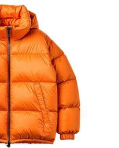 Men Orange Puffer Jacket Thick Warm <b>Down</b> Coat Lightweight Windproof Winter Outerwear for Outdoor and Street Fashion Wear - Product Image 3