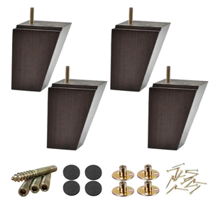 Patas de Sofá Anguladas de Madera Maciza, Pies de Muebles Modernos de Madera, Repuesto para Sofá o Gabinete, Tamaño Personalizado - Product Image 5
