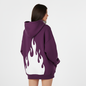 Ventes chaudes : sweat-shirts personnalisés de qualité supérieure, 100% coton, pull-over oversize, sweat-shirt bicolore, sweat-shirt patchwork unisexe - Product Image 4