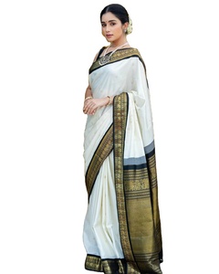 Exclusif élégant SOFT LICHI SILK Party Wear Saree Blouse Magnifiquement conçu Tendance indienne en vente - Product Image 1