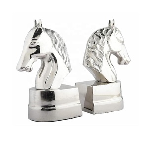 Sujetalibros de gato de Metal pulido con espejo de alta calidad, artesanía de Metal indio para el hogar, estudio, escritorio, organizador, estante, decoración de oficina, regalo de fin de libro - Product Image 2