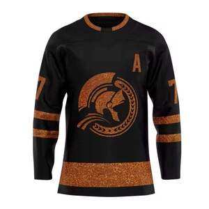 Camiseta de Hockey sobre Hielo de los Pittsburgh Penguins para Hombre, Marca INDEX, Negra y Amarilla, Sublimada, Absorbente de Humedad, Cuello Redondo, Manga Larga, Corte Regular - Product Image 5