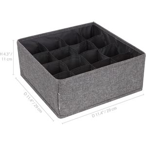 MA60 Cloth <b>Drawer</b> Organiser with 16 Compartments Underwear and Socks <b>Storage</b> Box Fabric <b>Drawer</b> Dividers <b>for</b> Organising Bedroom - Product Image 2