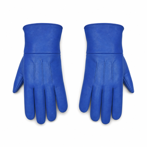 Genuine Blue Leather Medieval Gauntlet <b>Gloves</b> Long Cuff Knight <b>Gloves</b> <b>for</b> <b>Men</b> Premium Handmade Vintage Style Winter Touchscreen - Product Image 6