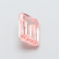 Diamante Rosa Cultivado en Laboratorio, Corte Esmeralda, 1 Ct, VVS2, Color Rosa Fantasía, Diamante Suelto