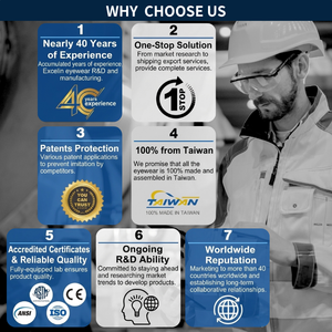 Borjye J190 clear optical eye protection safety <b>glasses</b> - Product Image 4