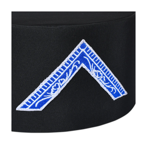 Gorra de la Corona del Maestro Masónico de la Logia Azul, Negra y Azul, Fabricada en Pakistán, OEM, Insignia Masónica - Product Image 3