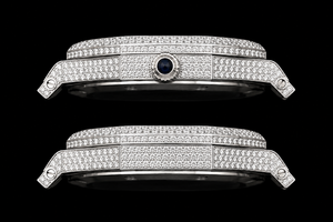 Lunettes de soleil personnalisées pour hommes, serties de diamants Moissanite VVS, demi-cerclées, coffret cadeau, qualité supérieure - Product Image 3