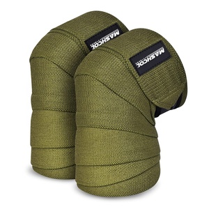 Vente en gros de genouillères robustes de 78 pouces pour l'haltérophilie, l'entraînement aux squats, le soutien des genoux, la presse à jambes, genouillère personnalisée pour l'haltérophilie - Product Image 1