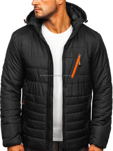 Chaqueta Bomber Bordada con Logotipo Personalizado para Hombre, Chaqueta de Primavera Impermeable, Cortavientos, Transpirable, con Capucha, Relleno de Fibra de Poliéster en el Interior - Product Image 4