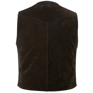 Gilet de chasse en cuir pour homme, noir, durable, vêtement de travail, gilet de pêche, doublure PC, coupe-vent, fournisseur chinois, vêtements d'extérieur - Product Image 3