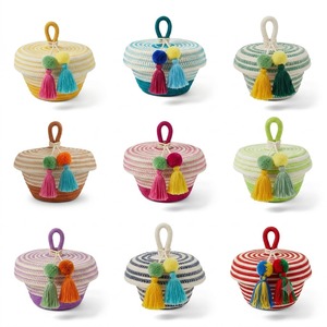 High Quality Cotton <b>Box</b> Gergean Ramadan Basket Handmade Cotton Gift Basket Factory OEM ODM Supplier Exporter - Product Image 1