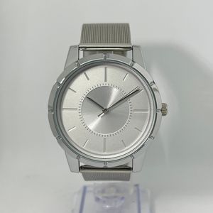 Montre à quartz moderne et simple 0964-C pour homme, bracelet en acier inoxydable, boîtier en alliage de 42 mm - Product Image 1