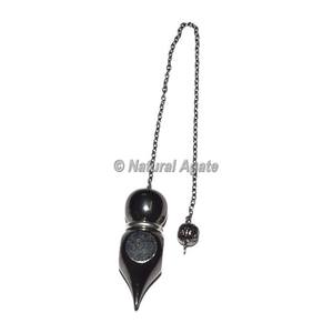 Boutique en ligne pour pendule en métal cuivre noir avec chaîne chakra | Pendule en métal cuivre noir à vendre - Product Image 4