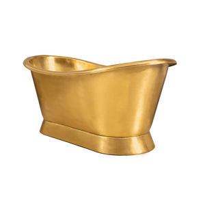 Baignoire autoportante en laiton artisanale, style vintage, design en métal massif, baignoire bateau pour hôtel et maison, prix usine - Product Image 5