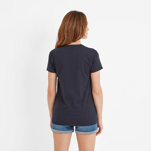 Camiseta Estampada de Moda para Mujer, Cuello Redondo, Manga Corta, Informal, Diseño Gráfico Artístico, Logotipo Personalizado, Colores, Tallas, Marca Privada - Product Image 2
