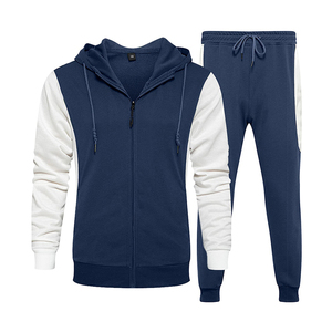 Conjuntos Deportivos Unisex de Alta Calidad, Transpirables, de Spandex/Algodón, con Sudaderas con Cremallera Completa y Pantalones Deportivos, Más Vendidos - Product Image 5