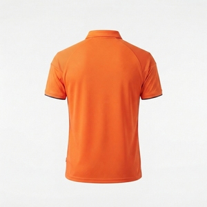 Camiseta Polo Deportiva Naranja Personalizada para Hombre, Manga Corta, Ropa Deportiva de Golf, Uniforme de Trabajo, Fabricante Mayorista OEM ODM - Product Image 2