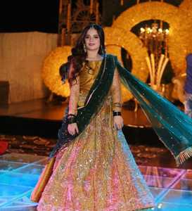 Lehenga de novia con bordado elaborado, traje de boda tradicional pakistaní, atuendo étnico de diseñador, conjuntos indios y pakistaníes - Product Image 5