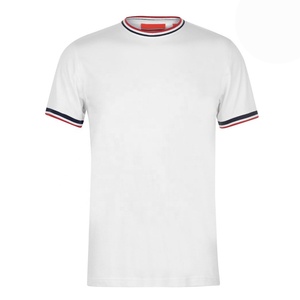 Venta al por mayor 100% poliéster manga corta Camiseta unisex personalizado impreso blanco liso para hombres - Product Image 2