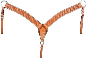 Genuine Leather Horse Headstall with Hand Engraved Silver Conchos Western Horse Bridle for Show and Trail Durable OEM Supplier - Product Image 2