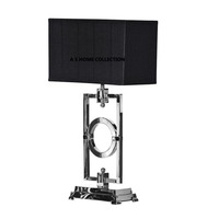 Lampe de bureau en rotin durable de style différent, installation sur table en métal, lampes de chevet décoratives