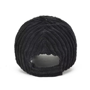 Customised Warm Corduroy Baseball Cap Custom Logo Winter Adjustable Thick Common 6-Panel Unisex Blank <b>Hat</b> Outdoor Use Metal - Product Image 2