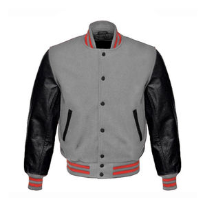 Blouson d'hiver pour homme de haute qualité, personnalisable, style bomber, broderie de basket-ball, boutons, rembourrage en coton, pour homme - Product Image 1