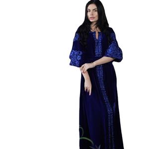 Vestido largo de estilo ucraniano para mujer, manga larga, bordado, a la moda - Product Image 1