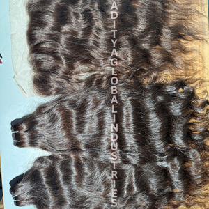 Vente en gros usine : Extensions de cheveux humains 100% vierges, style ondulé naturel, fournisseurs de cheveux indiens bruts naturels - Product Image 1