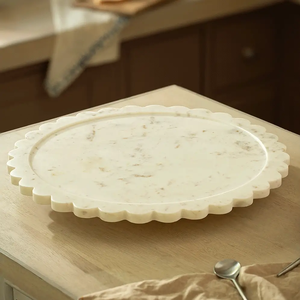 Plato Giratorio Lazy Susan de Mármol Natural de Alta Calidad, Accesorios de Cocina, Estante de Almacenamiento Hecho a Mano, Más Vendido - Product Image 6