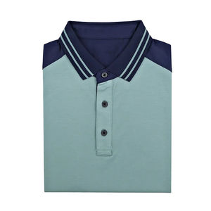 Camisa de golf de verano 2026 para hombre, de manga corta, 100% algodón, estilo casual de negocios, a la moda, holgada, con solapa, transpirable, con logo frontal. - Product Image 5