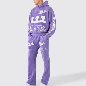 Hoodie, <b>Sweatpants</b>, Jogger Sets, Cargo Pants, Tracksuits Tracksuit Men Fleece Cotton Heavyweight <b>Oversized</b> Track Suit OEM - Product Image 1