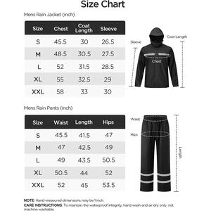 ชุดกันฝนสำหรับงานหนักพร้อมฮู้ดและโลโก้ตามสั่งกันน้ำและกันลมสำหรับสภาพแวดล้อมกลางแจ้งที่รุนแรง - Product Image 6
