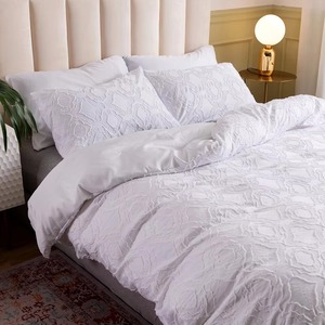 Ensemble de literie de mariage de luxe moderne 3 pièces, poids lourd, classe A, ensembles de housses de couette haut de gamme - Product Image 3