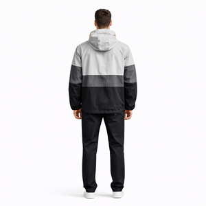 <b>Mens</b> Anorak <b>Jacket</b> Hooded Windbreaker Lightweight Streetwear Y2K <b>Pullover</b> Outdoor Outerwear Wholesale <b>Men's</b> <b>Jackets</b> - Product Image 2
