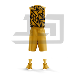 Uniforme Deportivo de Baloncesto Personalizado sin Mangas, Sublimado, Transpirable, de Poliéster, Pantalones Cortos, para Torneos, Clubes, Escuelas, Adultos - Product Image 4