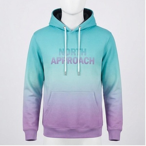 Sudadera con Capucha North Approach en Color Degradado para Hombre, Sudadera Informal con Bolsillo Delantero, Corte Regular, Estilo Otoñal - Product Image 1